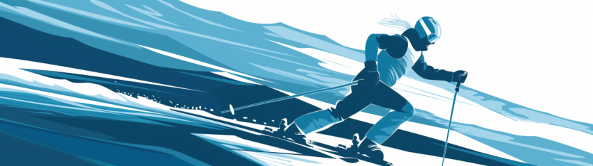 Chitrmela ski runner vector in abstract style vector flat design a144009c f168 441a be8d c7d4aca59a7e 2