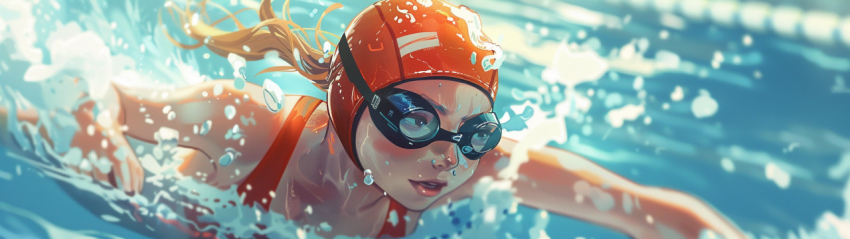 Chitrmela anime style 11 year old female swimmer during a race   55027ceb 6fa2 43c5 9f1f 566fbe1282d9 3