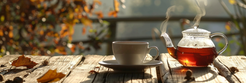 Chitrmela Cup of tea and teapot on tablenatural background   ar  360ba886 a5ab 475d 9d28 246d60098da8 0