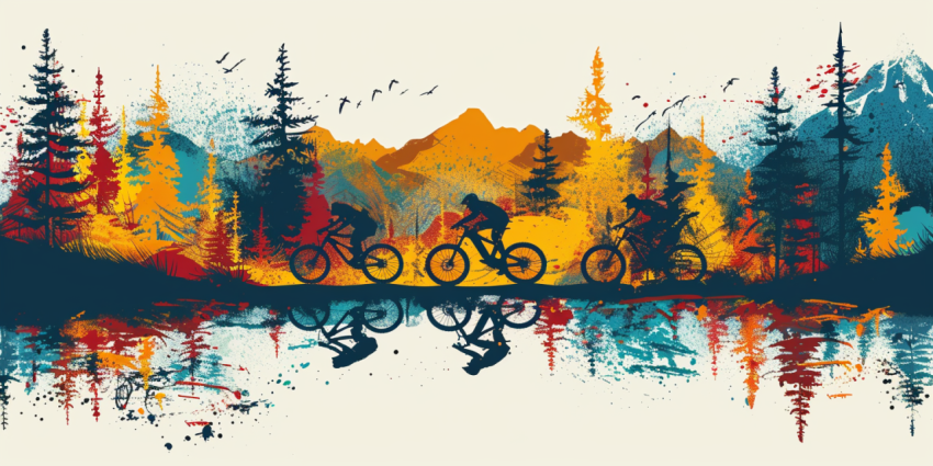 Chitrmela a logo for a mountain bike association trees mountains 677fe986 9660 4539 b663 c144f7a3ba3e 0