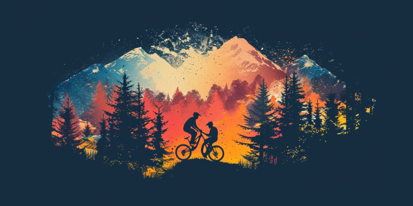 Chitrmela a logo for a mountain bike association trees mountains 677fe986 9660 4539 b663 c144f7a3ba3e 2