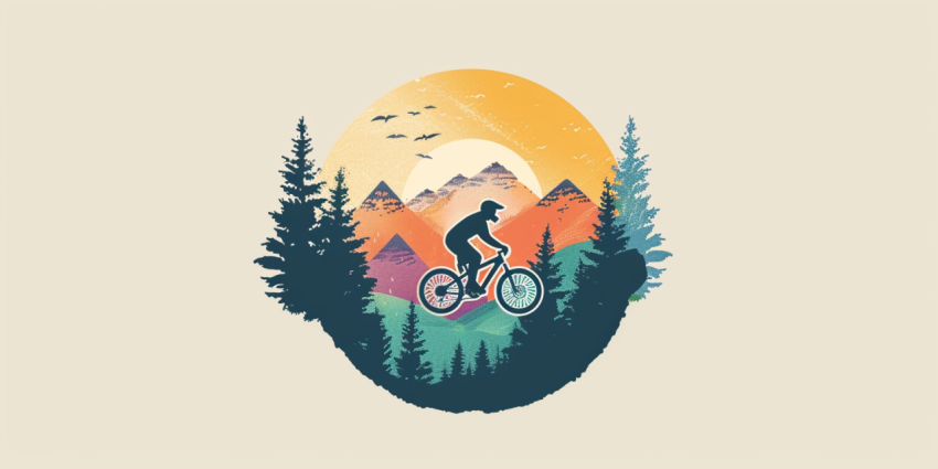 Chitrmela a logo for a mountain bike association trees mountains 677fe986 9660 4539 b663 c144f7a3ba3e 3