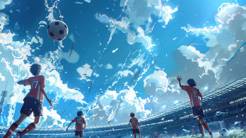 Chitrmela friendship games football match anime style background 5748c7d6 d507 42a8 b618 c58213b55bcc 3