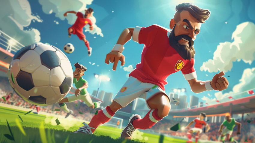 Chitrmela a couple of football players playing football in the s 952ae802 1c2d 4031 b546 6a6c74e078d3 2