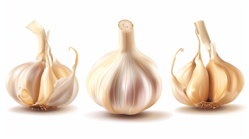 Chitrmela garlic on white background ultrarealistic   ar 169 fd3975d2 75a0 48ac 9ead 1687b69e94e6 3