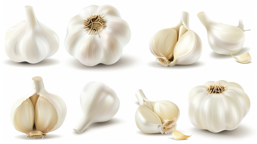 Chitrmela garlic on white background ultrarealistic   ar 169 fd3975d2 75a0 48ac 9ead 1687b69e94e6 0