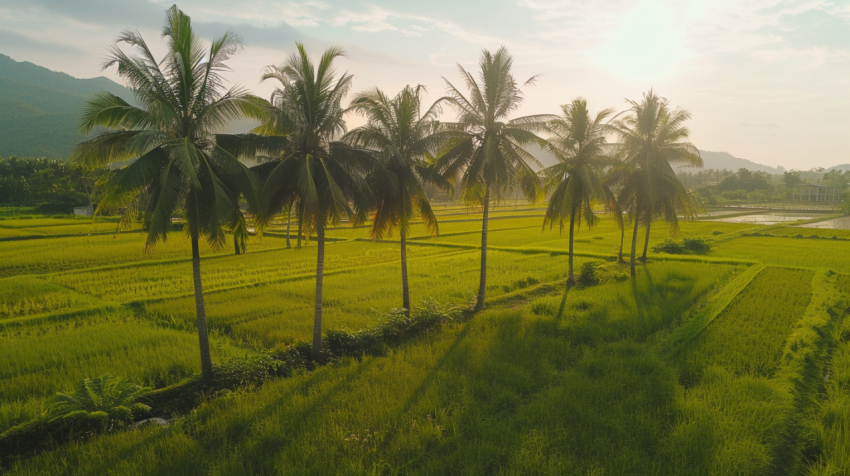 Chitrmela Hainan farmland background several coconut trees in th d424830c 90e0 49c8 9222 79b9f5af3a4a 2