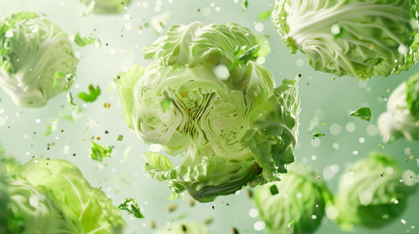 Chitrmela 3D cabbage in the middle of the frame in flight juicy  31c5678f 3f30 46af 8586 fc413408d47a 3