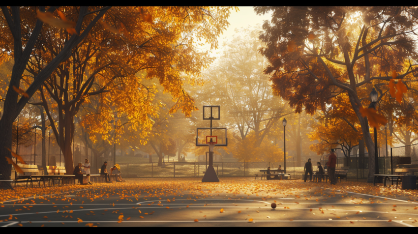 Chitrmela Autumn basketball court Deep tranquil and atmospheric  dce1d5b8 81e8 49fa 8407 b87655ed3f5a 0