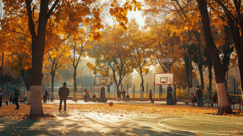 Chitrmela Autumn basketball court Deep tranquil and atmospheric  dce1d5b8 81e8 49fa 8407 b87655ed3f5a 3