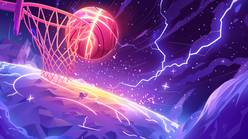 Chitrmela Promotional image for a mobile game basketball with li 4bb3c2f0 d9c6 4ea2 85f4 a9a7ad396322 0