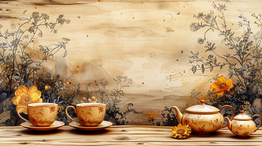 Chitrmela ramadan kareem set with cups and dishes in the style o e2af1f19 10ad 44ba 9a7c d9be3a5df2ed 2