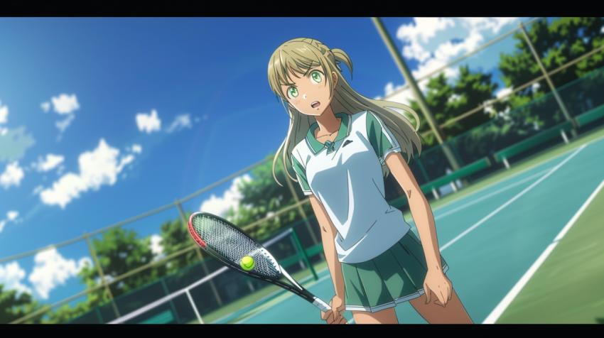 Chitrmela Anime girl as a tennis player wearing tennis clothes h be6a3d57 6491 4506 9706 b739a5f1f3ae 1