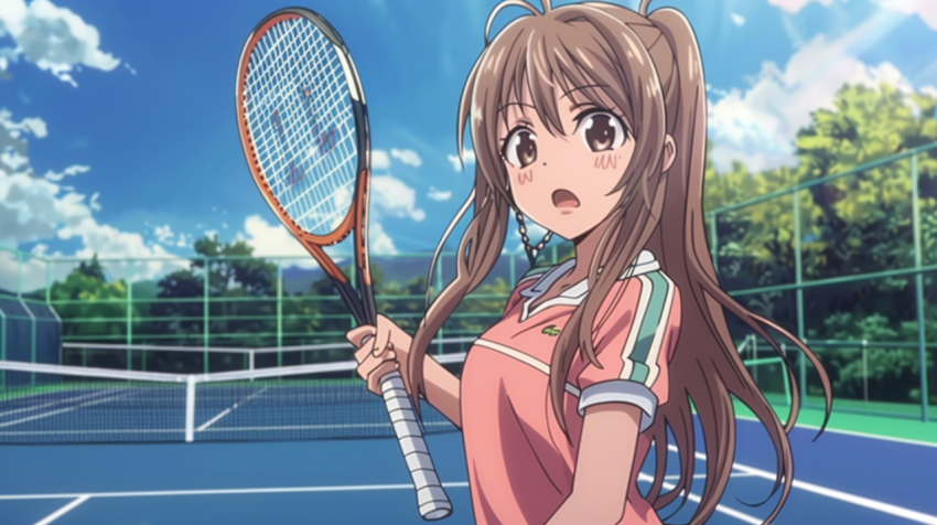 Chitrmela Anime girl as a tennis player wearing tennis clothes h be6a3d57 6491 4506 9706 b739a5f1f3ae 0