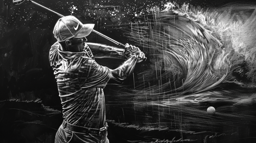 Chitrmela black and white scratch board art work golfer swinging 5b9257fa d983 4b72 96d5 aebee74db044 0