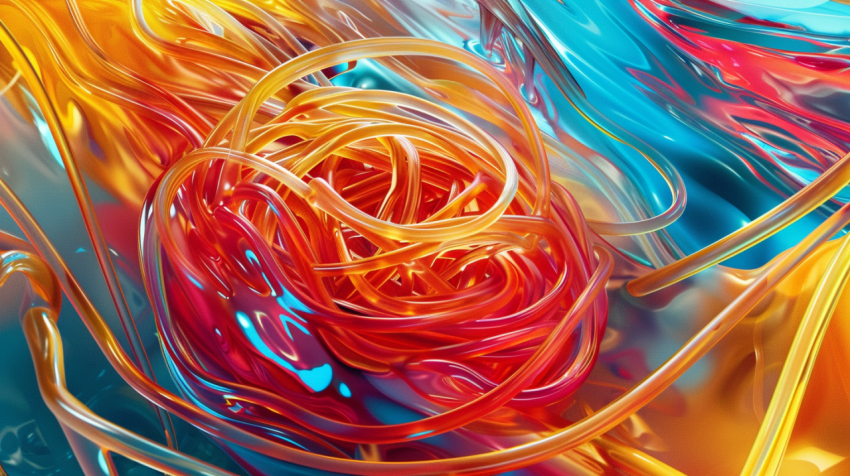 Chitrmela retrofuturistic plate of spaghetti in the style of ser fdd99f72 6263 4e9d a03e 611010988c59 0