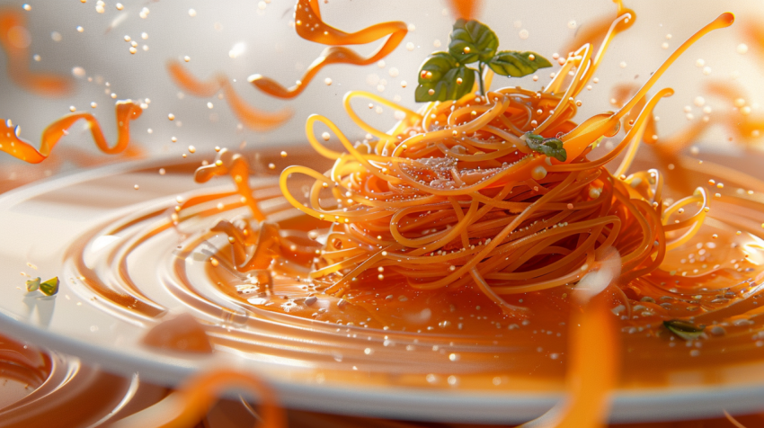 Chitrmela retrofuturistic plate of spaghetti in the style of ser fdd99f72 6263 4e9d a03e 611010988c59 2