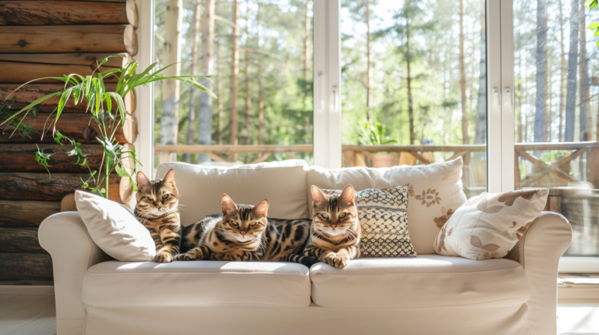 Chitrmela Bengal cats lounging in a clean bright rustic home liv 07d4e773 614e 48ab baa1 d0fce43d365c 0