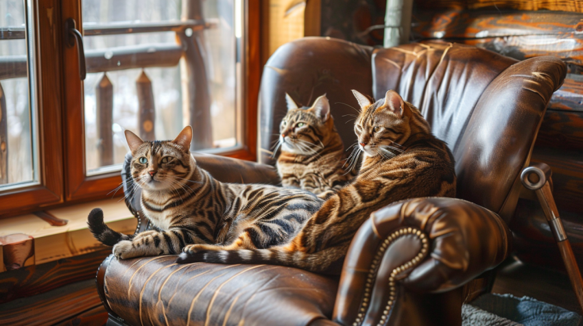 Chitrmela Bengal cats lounging in a clean bright rustic home liv 07d4e773 614e 48ab baa1 d0fce43d365c 2