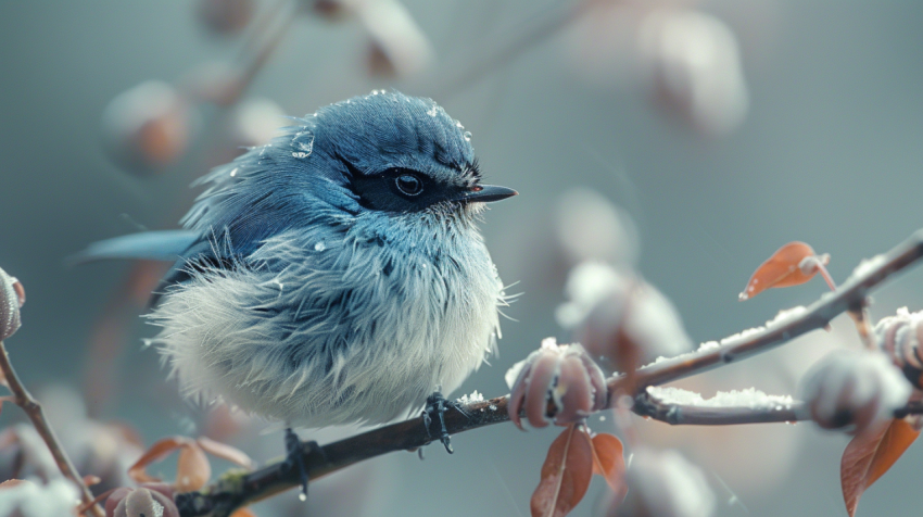 Chitrmela a beautiful photograph of a fluffy Superb fairywren on c1e55534 ee8d 44f3 a867 c422904fe093 1