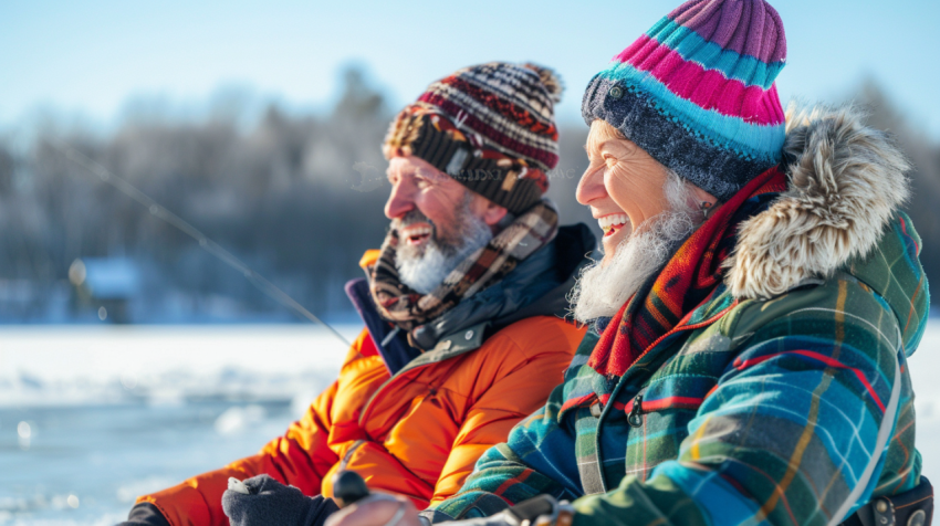 Chitrmela A Minnesotan couple ice fishing on a frozen lake bundl 1278a6f6 324a 4dc4 9d5c 830fe91709ea 1