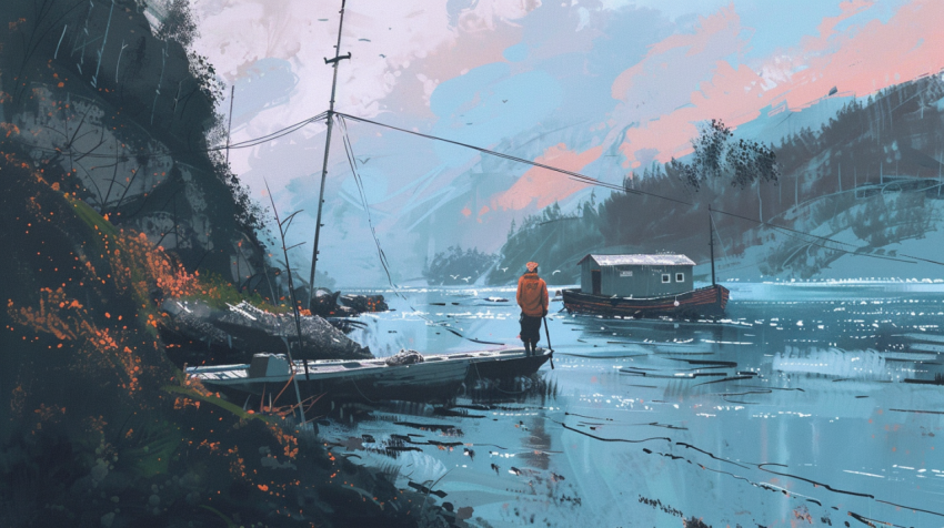 Chitrmela norway landscape painting by Simon Stalenhag fisherman 381f8958 f8bc 48cd abbb 3e094df8ef9b 2