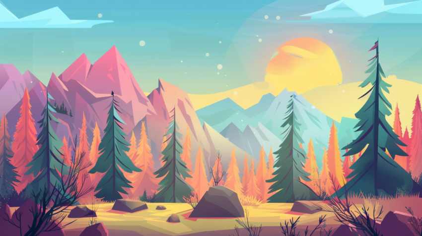 Chitrmela square simple colorful cartoon illustration in style o 11ad4b81 374f 4cb4 ab68 0fc87df45d6c 1