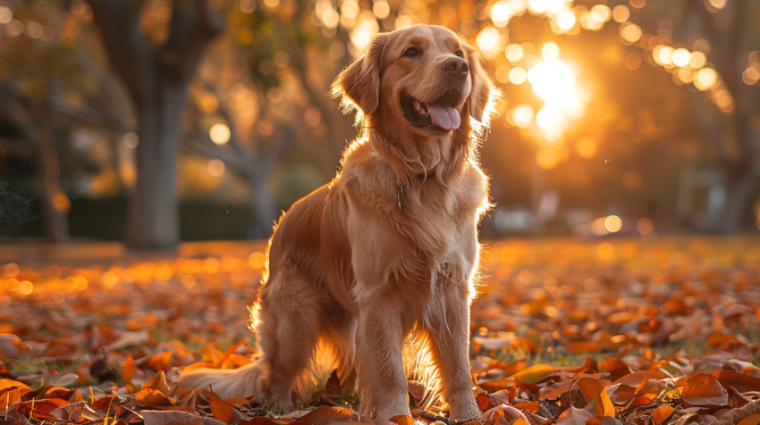 Chitrmela a beautiful male golden retriever standing in a park   ba28ae24 f5fd 4988 b6dd b858effc743e 2