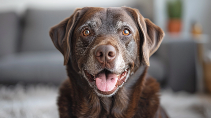 Chitrmela a happy old labrador Retriever senior in front of came 03beaa05 1d5a 449c b47a a88150fd3ddd 3