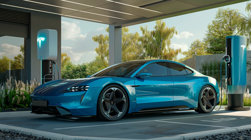 Chitrmela blue carVehicle charging station modern sustainable ec 31a9867d 6242 45b5 b843 e131a3da04d9 1