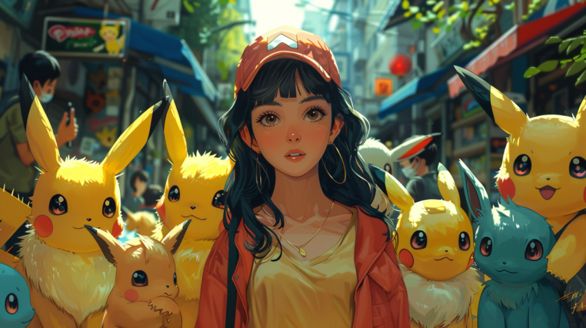 Chitrmela a Pokmon couple surrounded by pikachus and Eevees Pokm 077c5f2d 293c 4be5 8c05 a9b09a3bed77 0