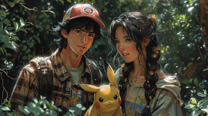 Chitrmela a Pokmon couple surrounded by pikachus and Eevees Pokm 077c5f2d 293c 4be5 8c05 a9b09a3bed77 3