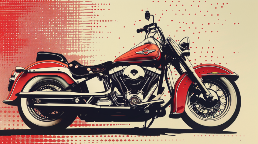 Chitrmela Minimalistic Pop art Roy Lictenstein Harley Davidson m 5882d838 614f 431d b577 674950da57c9 2