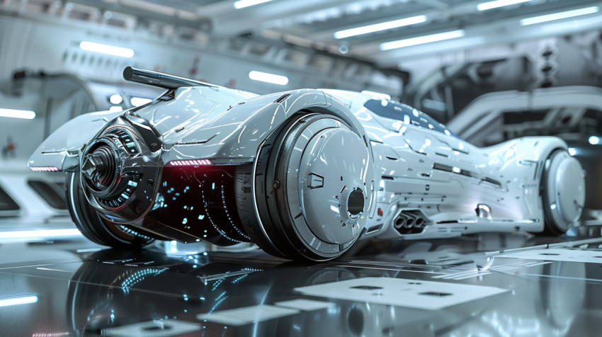 Chitrmela side view of a futuristic car there are mechanics 5 pe 7ca86759 57d1 4953 8d3a 8b41f9f8c9b7 2