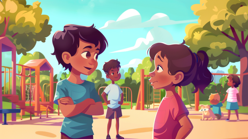 Chitrmela Two children in a playground resolving a conflict one  16b6ee1f 5ab0 4844 ad15 a16b3e9fab1a 1