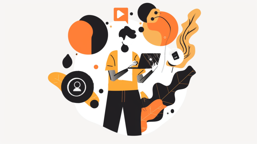 Chitrmela illustration in google vector style black and orange w 3f6342f8 6842 43d5 8b7c 7ff5f40c14cb 3