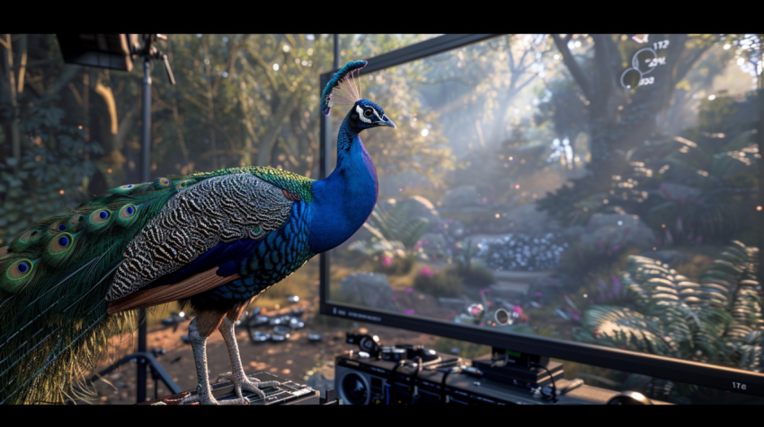 Chitrmela Peacock on screen wide angle full body side shot   ar  a2441a63 cd17 486a 865e 3c52632b3ce6 1