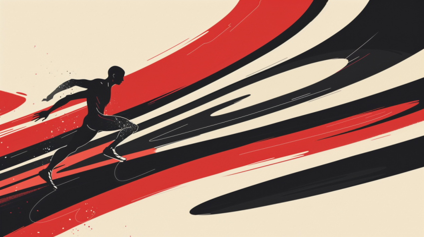 Chitrmela sports graphic minimalistic in rich black chili red an 36cb2744 775c 449a b4ea 53f64a2a0a30 0