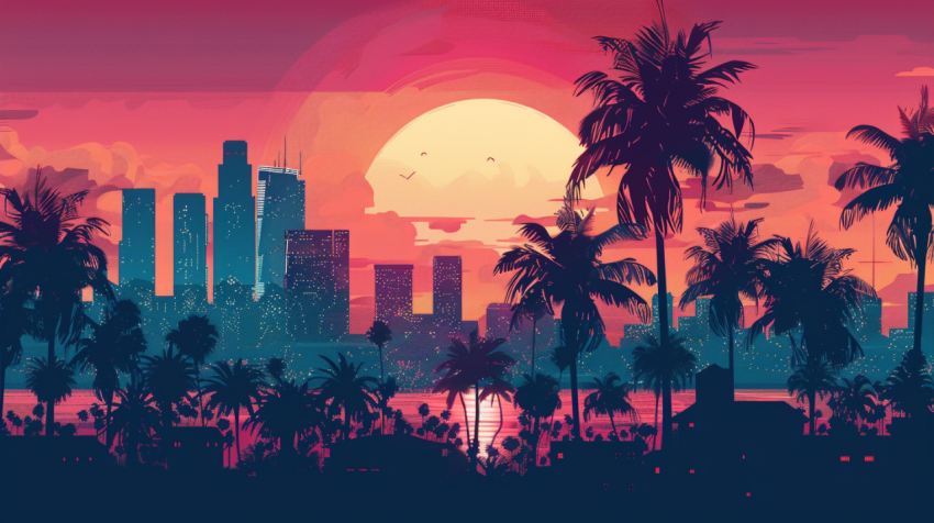 Chitrmela gta 6 style poster of city and palm trees   ar 169 a8b64946 b3f9 4d8d 9269 da3682c5d037 1