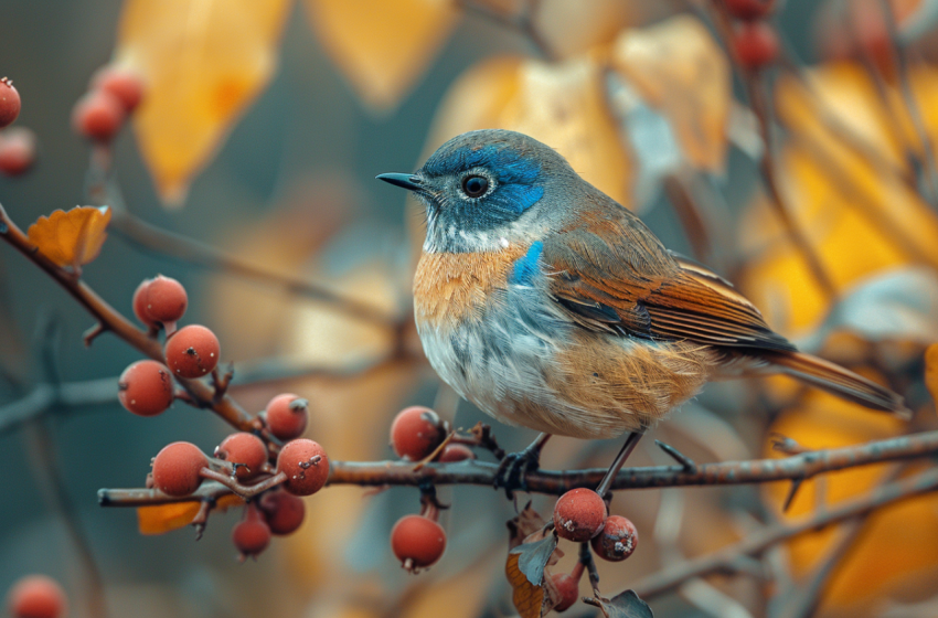 Chitrmela blue and brown bird sitting in wooded area of tree in  a035fda4 fa2e 4ce7 a786 6b5f2cffc3c4 2