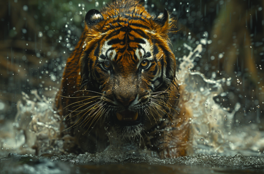 Chitrmela a tiger is running through a dark cave close up shots  9ca2f99d f345 4df0 83cb 56fc2a6d8a8c 3