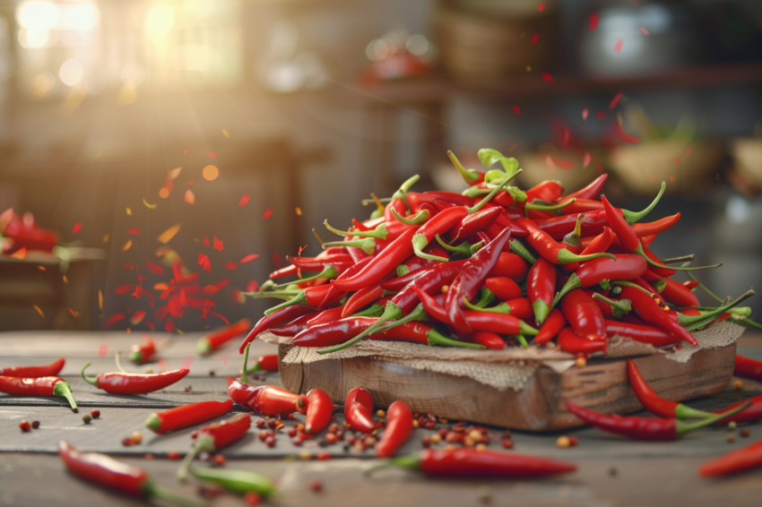 Chitrmela Heap of fresh chili peppers on table photography 10  8 c2221a83 667d 44a7 ad99 5535b2d7f943 0