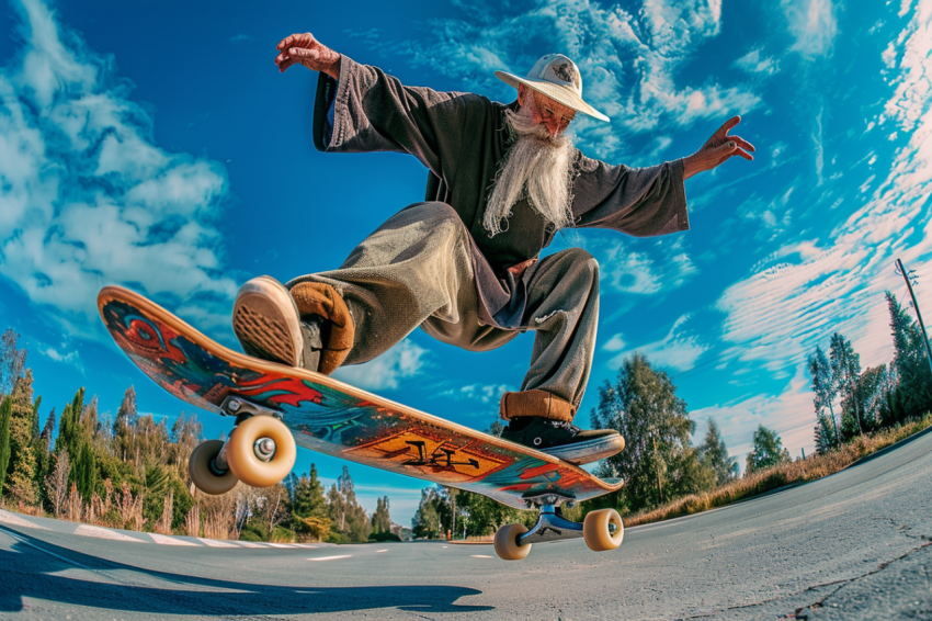 Chitrmela Photography of Gandalf making Skateboard tricks fishey c44ee73f 54b5 47c1 b8cd 5242088e2721 2