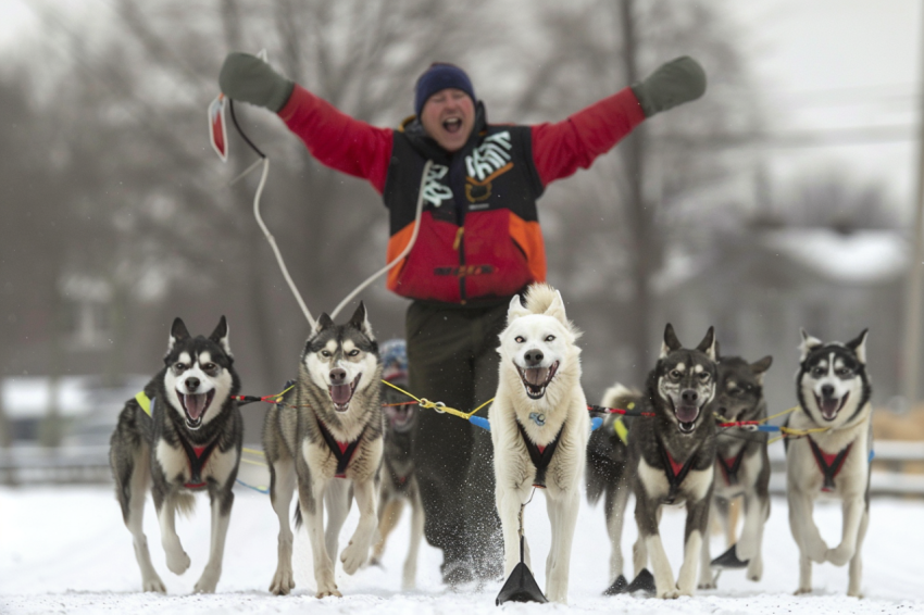 Chitrmela Shot of huskies and musher celebrating at the end of a 3a92eca5 201c 45cc 897e eec989310f46 1