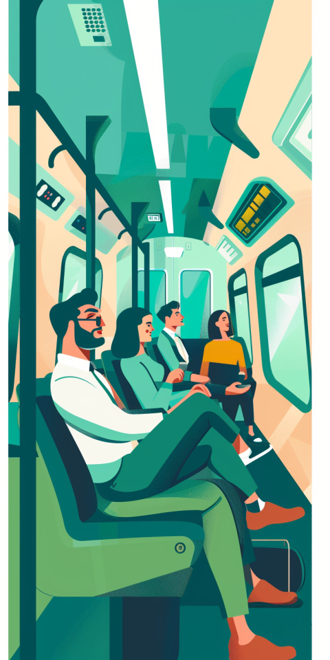 Chitrmela travellers in modern train flat vector illustration em 43a2dcee b535 4809 a5dd 45079dbcb257 3