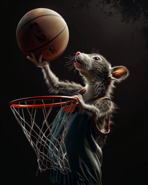 Chitrmela opposum playing basketball tshirt design black backgro cf1438b1 40e4 4c55 ad5f d0e030a0620c 2