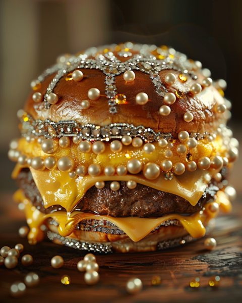 Chitrmela cheeseburger with melting cheese covered in rhinestone 43c5d16c b5ac 413b b3e9 f3f41d19c116 1