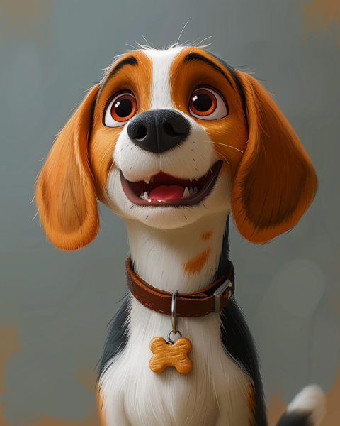 Chitrmela beagle dog in the style of a Pixar cartoon give the do 9a038ba4 5461 4c0f 9d0d 60bc1e280a8d 0