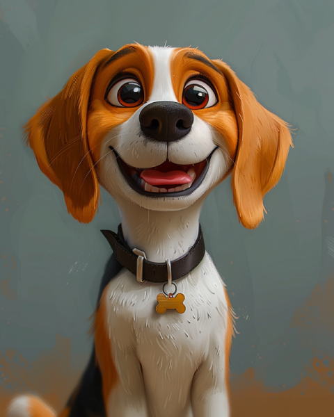 Chitrmela beagle dog in the style of a Pixar cartoon give the do 9a038ba4 5461 4c0f 9d0d 60bc1e280a8d 1