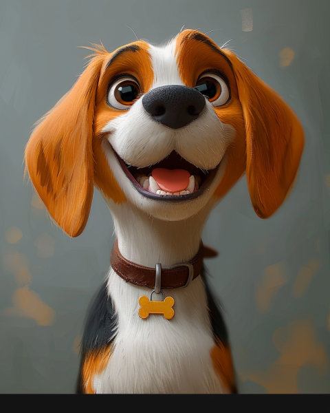 Chitrmela beagle dog in the style of a Pixar cartoon give the do 9a038ba4 5461 4c0f 9d0d 60bc1e280a8d 3